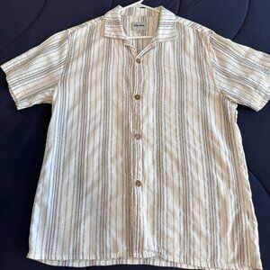 Rhythm Yesterday Linen Short Sleeve Shirt Med
